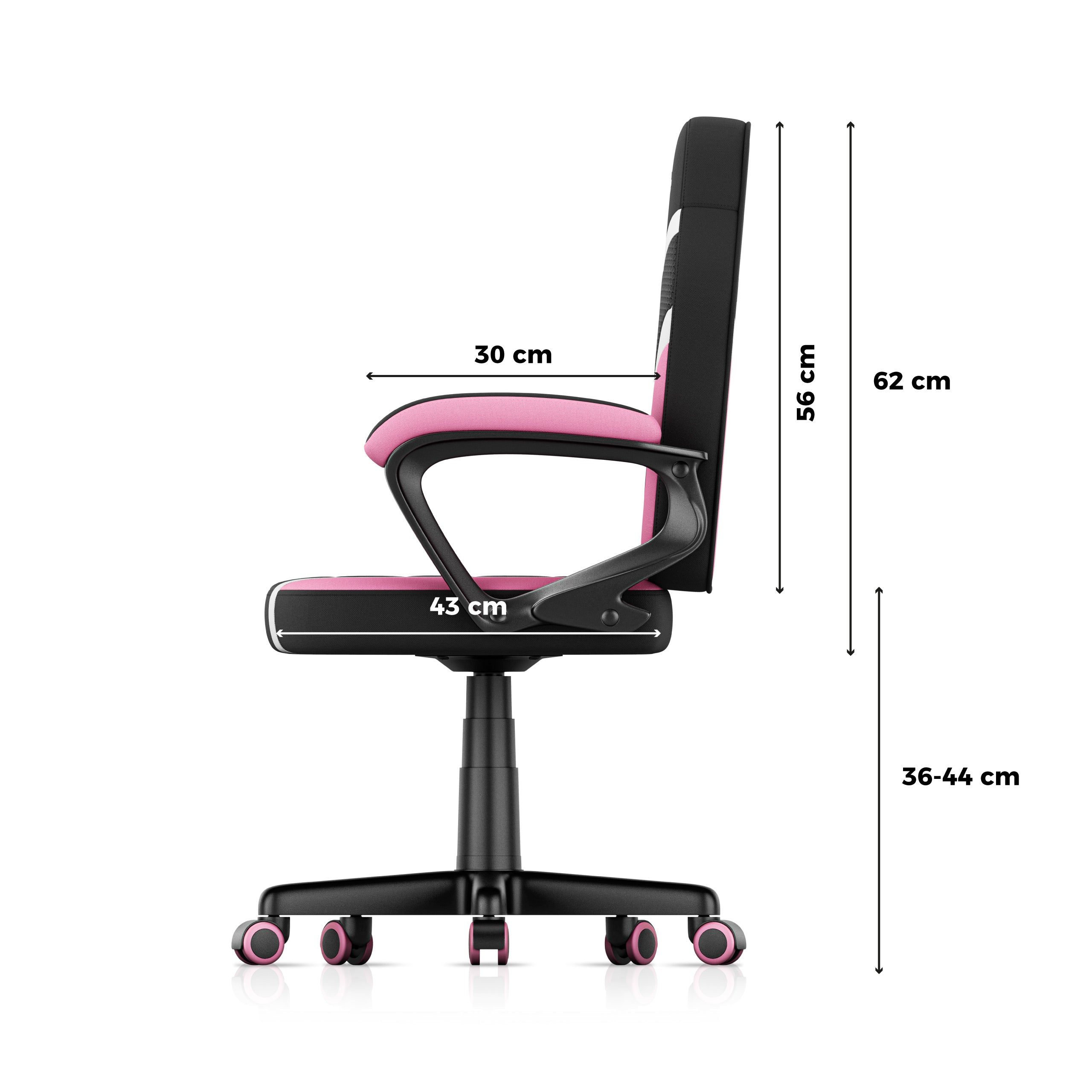 Herní židle pro dítě HUZARO RANGER 1.0 Pink Mesh