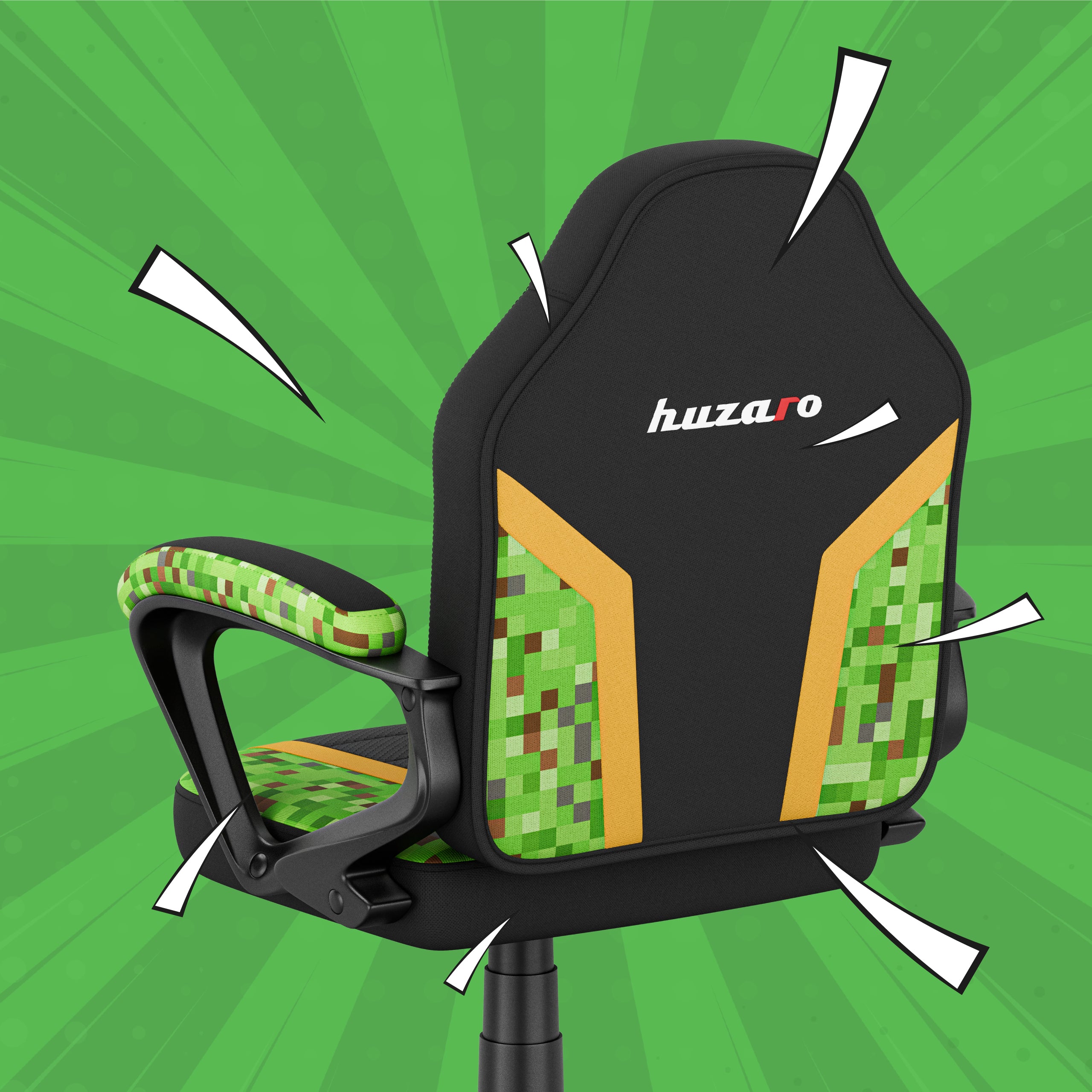 Dětské herní křeslo HUZARO RANGER 1.0 Pixel Mesh