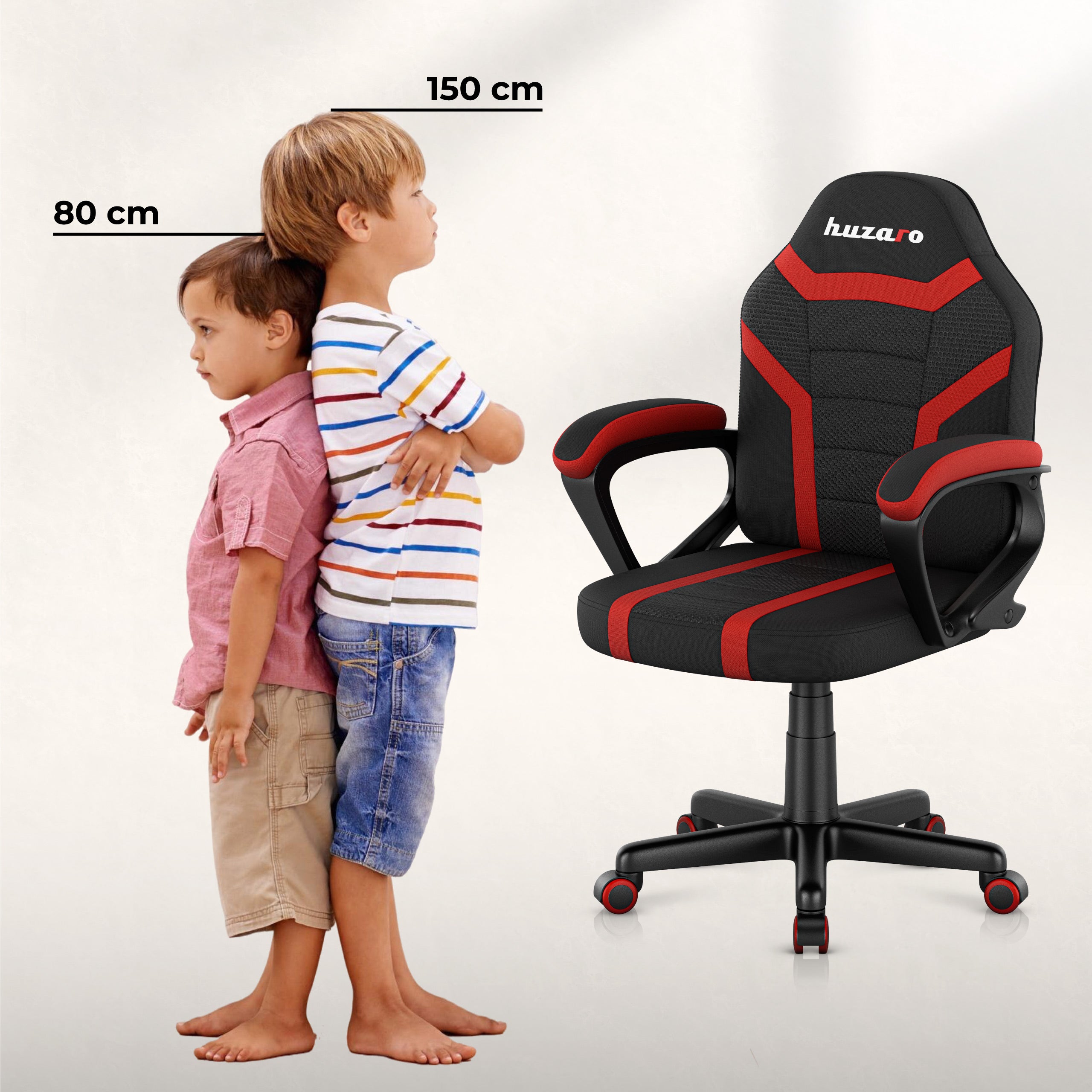 Dětská herní židle HUZARO RANGER 1.0 Red Mesh