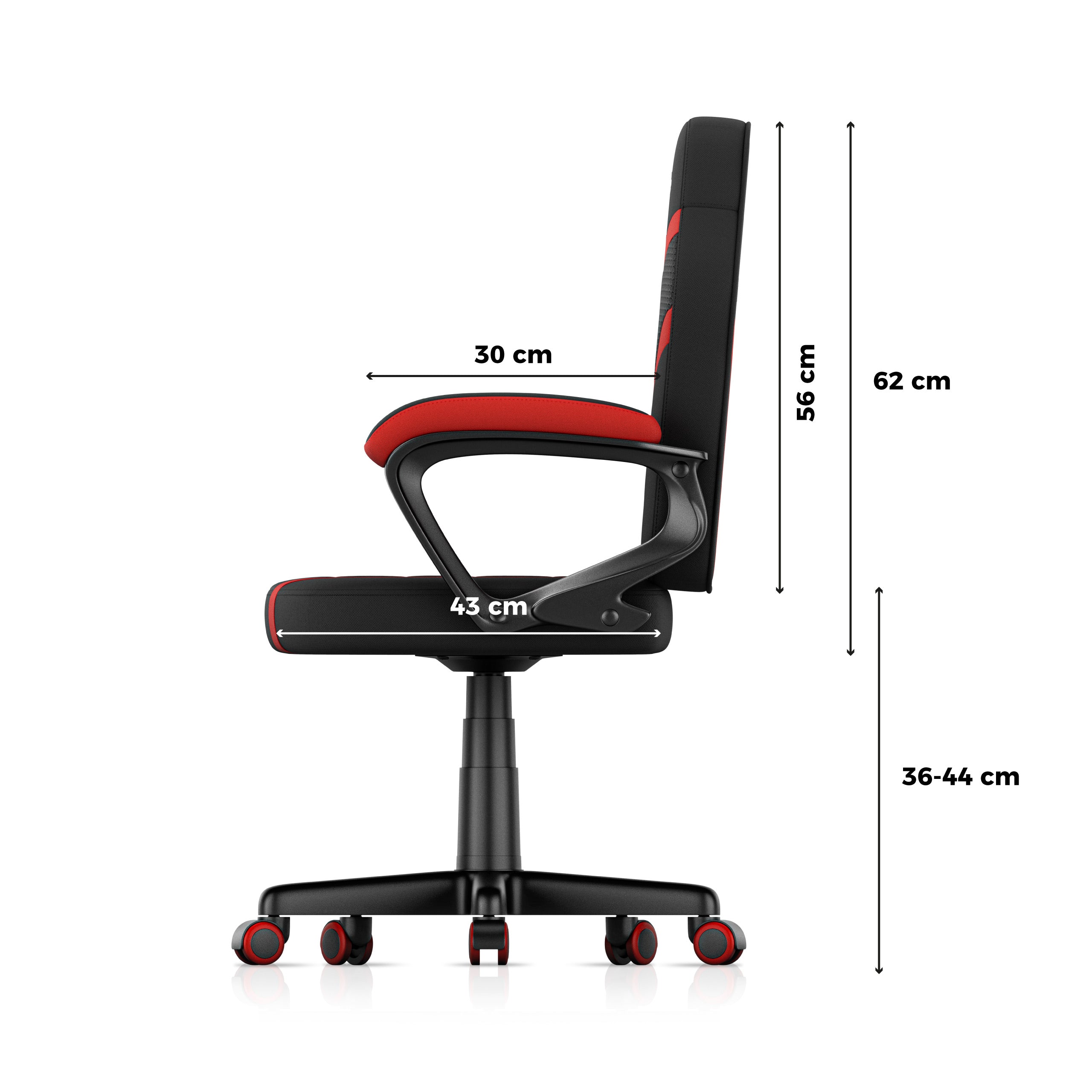 Dětská herní židle HUZARO RANGER 1.0 Red Mesh