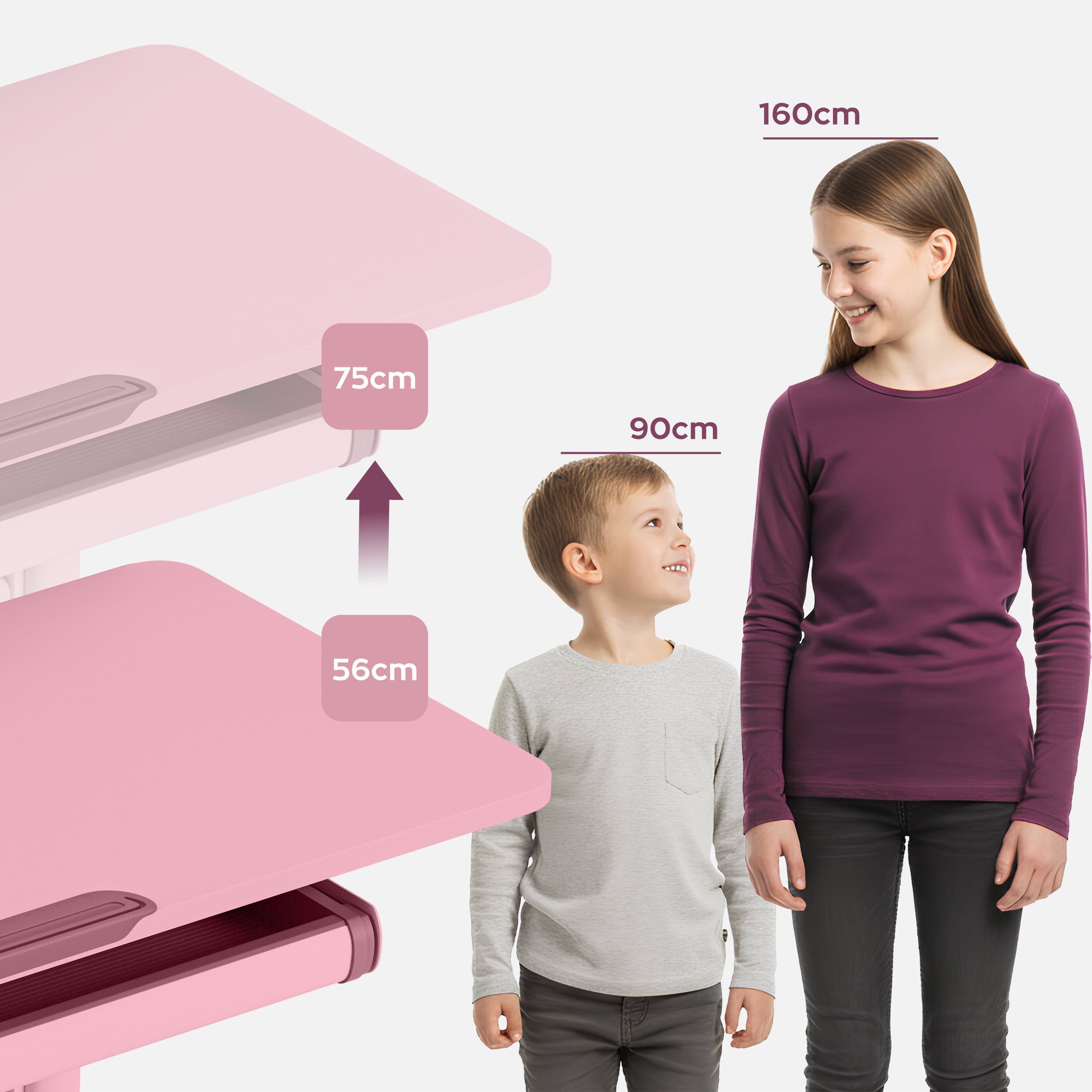 Ergonomie přizpůsobená výšce