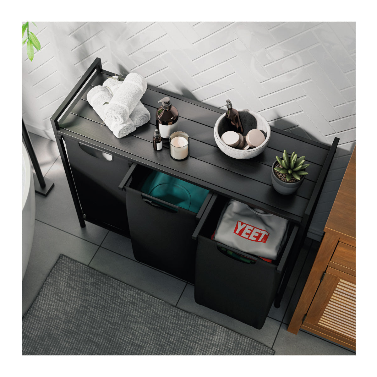 Tříkomorový koš na prádlo Tidy 3.0
