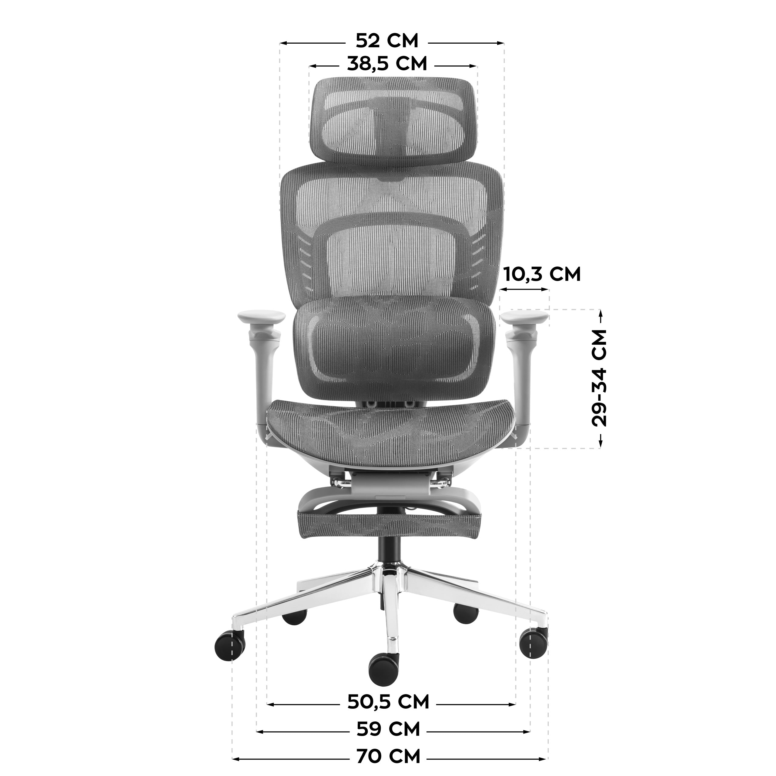 Kancelářské křeslo s masáží Mark Adler Visioner 8.3 Grey