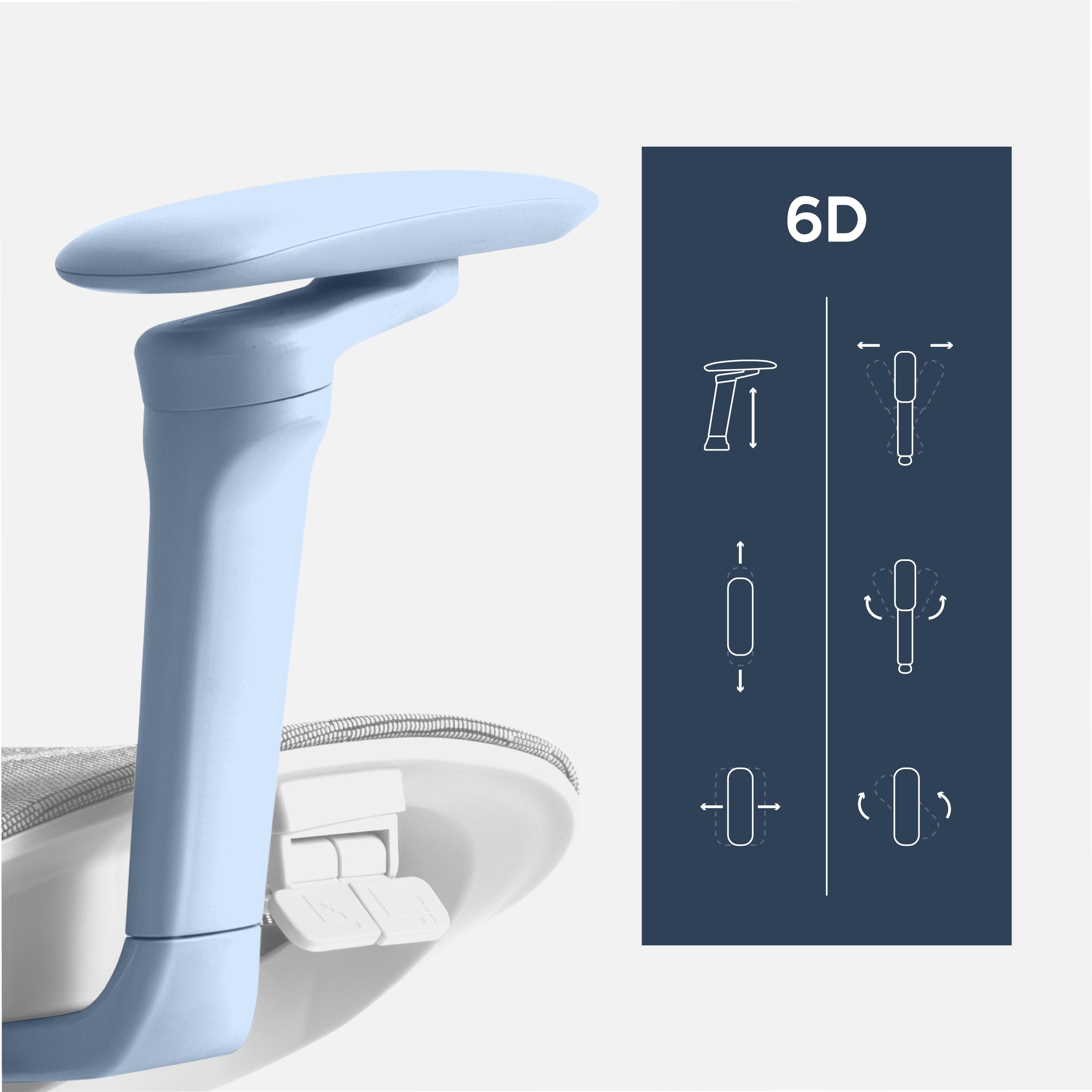 Loketní opěrky FusionArm 6D